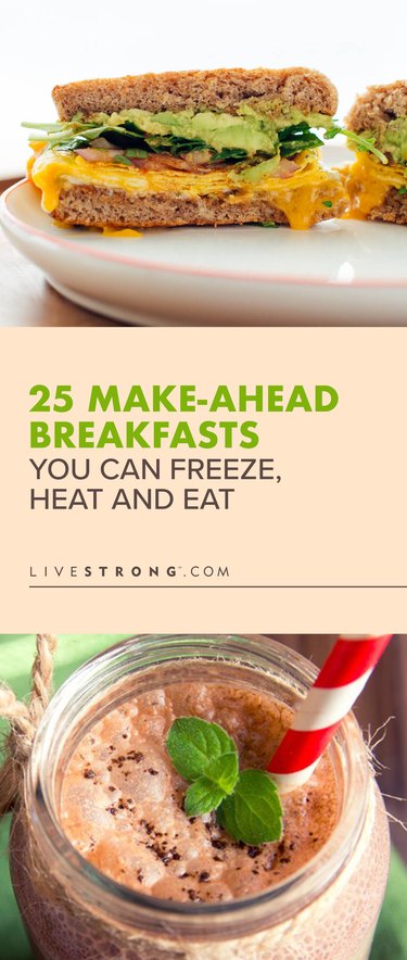 custom pin of 25 make-ahead breakfast recipes you can freeze heat and eat