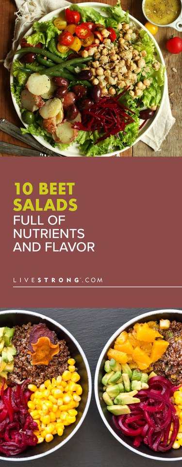 custom pin of 10 beet salad recipes