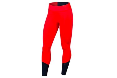 Pearl Izumi cycling tights in bright red are on sale at REI
