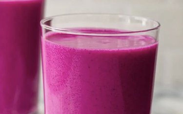 Pitaya Protein Smoothie in a clear glass