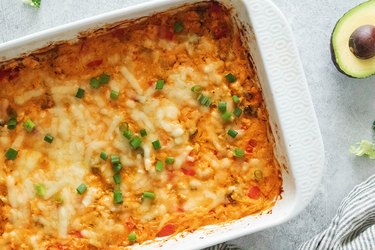 Buffalo chicken casserole