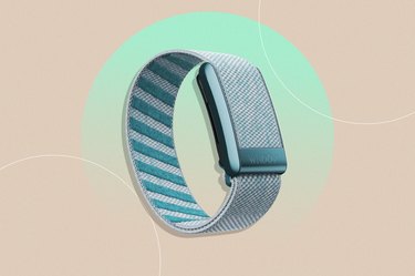 Whoop 4.0 band in light blue color