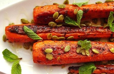 Roasted Carrots with Pumpkin Seeds pumpkin seed recipes