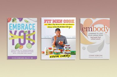 a collage of some of the best weight loss books