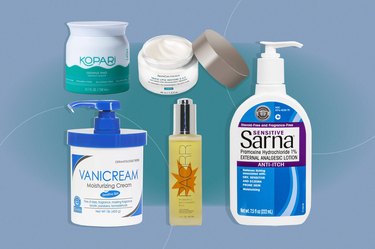 A collage of some of the best eczema creams
