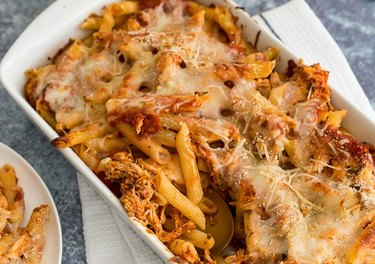 This cheesy casserole packs in plenty of chicken for a satisfying meal.
