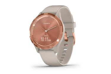 Garmin vivimove 3S in a white band and rose gold face