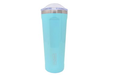 Blue MyBevi tumbler makes a great gift for yoga lovers