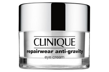 a photo of Clinique Repairwear Anti-Gravity Eye Cream for droopy upper eyelids on a white background
