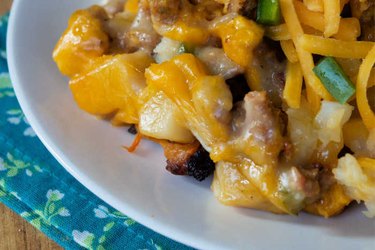 Crock-Pot Hash on a white plate