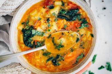 Anti-Inflammatory Veggie Soup With Turmeric