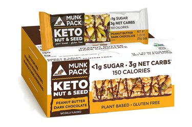 Isolated image of Munk Pack keto nut and seed bars.