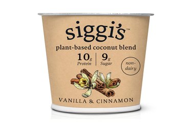 Siggi's High Protein Plant-Based Blend as best high protein vegetarian snacks