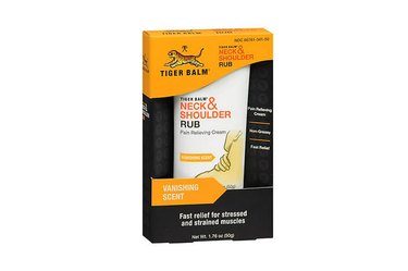 Tiger Balm Neck and Shoulder Rub, one of the best products for neck pain