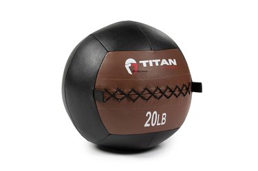Titan Fitness 20 lb Soft Leather Medicine Wall Ball
