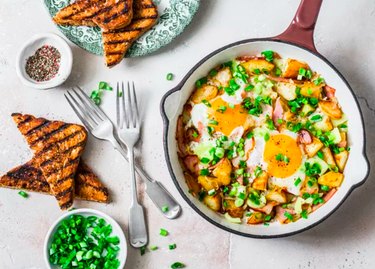 Veggie Hash With Fried Egg