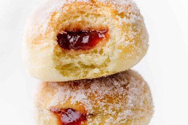 Baked Donuts Filled With Jelly