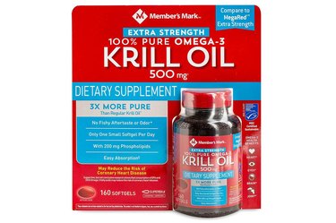 Isolated image of Member's Mark extra strength krill oil