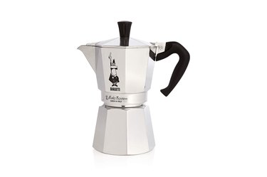 Isolated image of Bialetti coffee and espresso maker