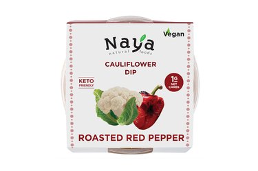 Naya Keto Cauliflower Hummus, Roasted Red Pepper