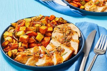 Garlic Rosemary Chicken with Roasted Root Veggies from EveryPlate