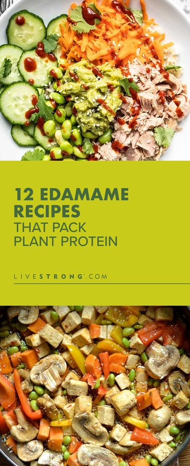 custom pin of edamame recipes that have plant protein