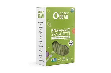 Isolated image of the only bean edamame spaghetti.