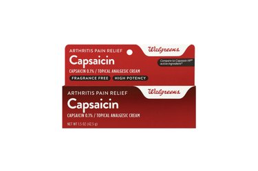 Walgreens Capsaicin Arthritis Pain Relief Cream, one of the best natural pain-relief creams