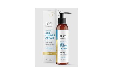 Joy Organics CBD Sports Cream, one of the best natural pain-relief creams