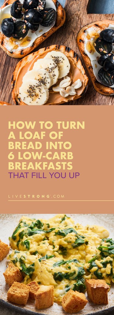 pin showing low-carb bread recipes