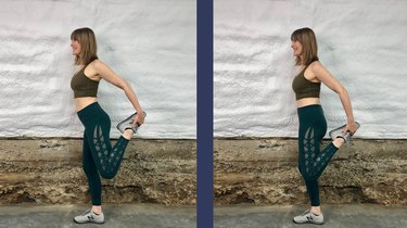 standing quadriceps stretch