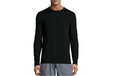 Hanes Men's and Big Men's Cool Dri Performance Long Sleeve T-Shirt as best Walmart fitness gear