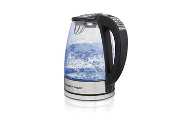 isolated image of hamilton beach glass tea kettle