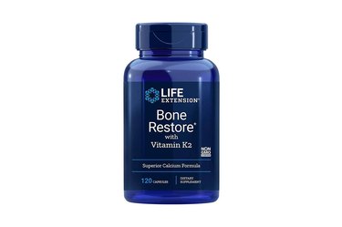 Life Extension Bone Restore + Vitamin K2, one of the best supplements for bone healing