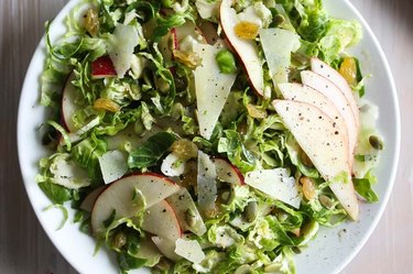 Shaved Brussels and Pear Salad With Manchego