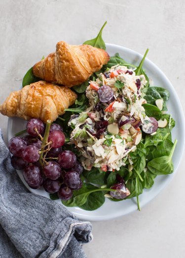 greek yogurt chicken salad, as an example of a high-protein salad for weight loss