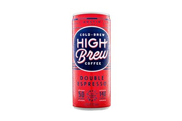 isolated image of high brew coffee double espresso drink