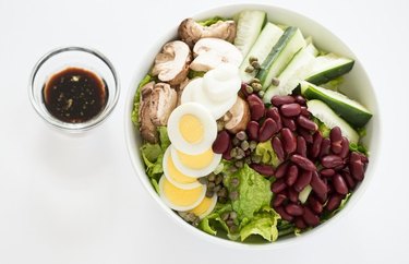 Bean and Veggie Chef's Salad