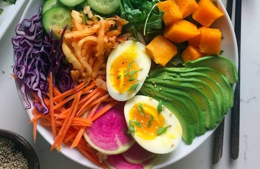 Grain Bowl With Soft-Boiled Eggs