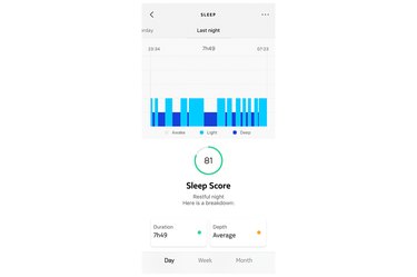 screenshot of the Health Mate sleep app, one of the best sleep apps