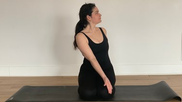 1. Revolved Hero’s Pose (Parivrtta Virasana)