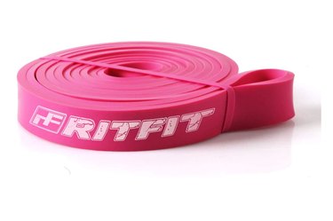 Pink RitFit Pull-Up Assist Bands as best at-home workout equipment