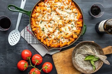 Chicken Parmesan Pasta Skillet