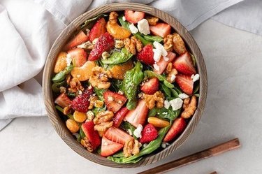 Salad recipes strawberry feta cashew salad