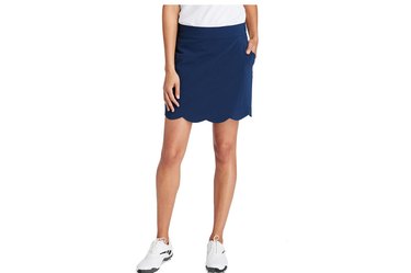 Navy blue Vineyard Vines brand scalloped tennis skirt