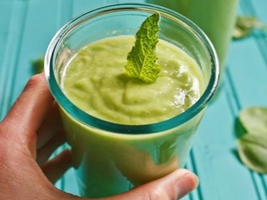 Pear, avocado and coconut water make this an electrolyte rich avocado smoothie