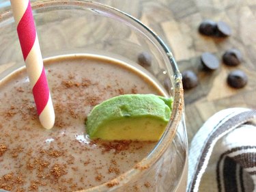 Creamy avocado and probiotic-rich yogurt makes this smoothie a gut-friendly, heart healthy treat.