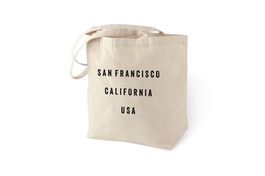 Click N Stay California & San Francisco Reusable Shopping Tote Bags 4 Pack 