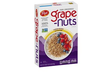 Isolated image of low-fat cereal post grape-nuts flakes