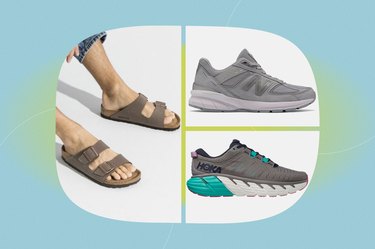 A collage of some of the best shoes for arthritis